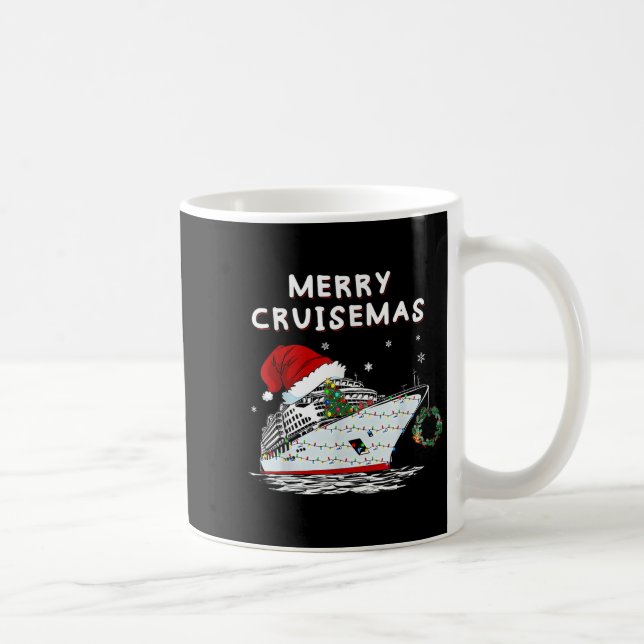 Caneca De Café Merry Cruisemas Cruise Ship Santa Hat Christmas Ho (Direita)