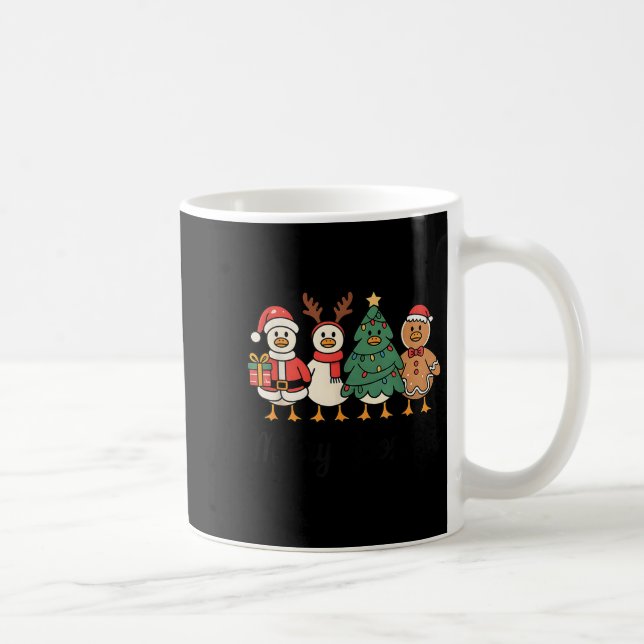 Caneca De Café Merry Goose On The Loose Funny Christmas Silly Hum (Direita)