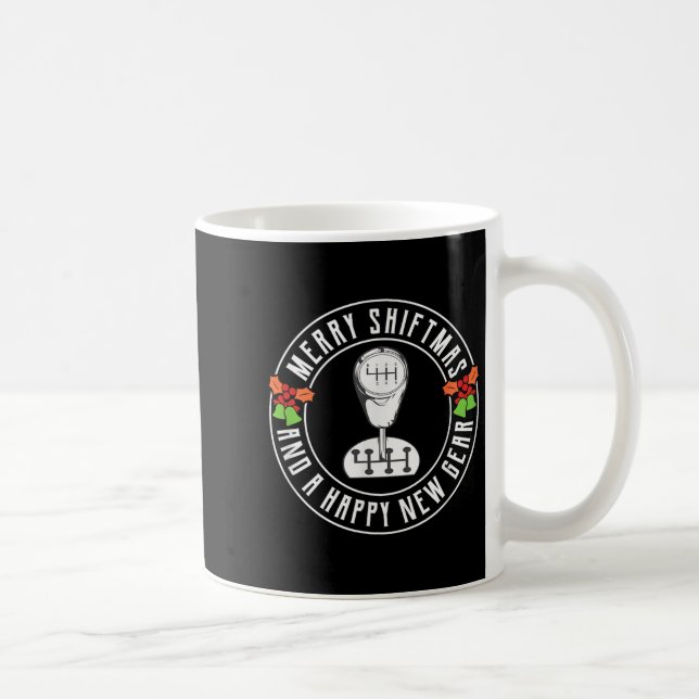 Caneca De Café Merry Shiftmas Manual Transmission Christmas Theme (Direita)