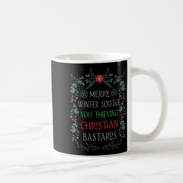Caneca De Café Merry Winter Solstice You Thieving Christian S  (Direita)