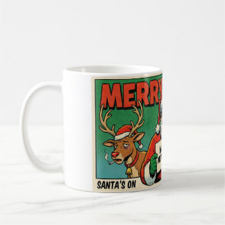 Caneca De Café Merry Xmas Mess Funny Christmas Mug - Naughty Sant
