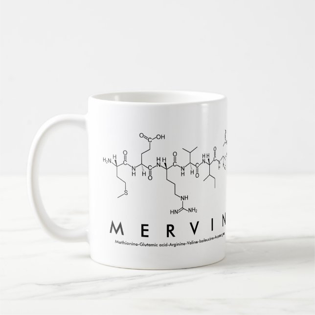Caneca De Café Mervin peptide name (Esquerda)