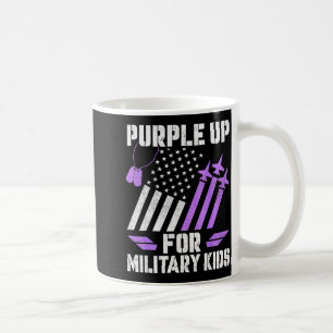 Caneca De Café Mês da criança militar roxo para militar