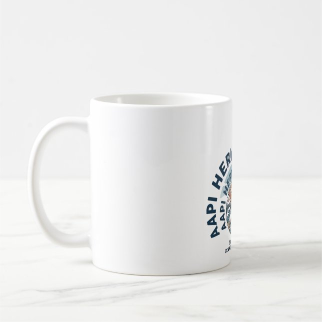 Caneca De Café Mês da Herança AAPI 2026 Poder na Unidade Gráfico  (Esquerda)