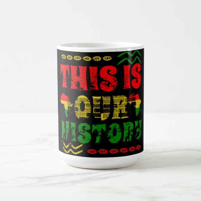 Caneca De Café Mês da História Negra, Americano Africano (Centro)