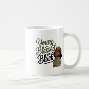 Caneca De Café Mês da História Negra Conscientização Abençoado Pr