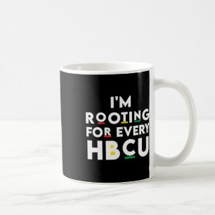 Caneca De Café Mês da História Negra da Hbcu Estou Torcendo por C