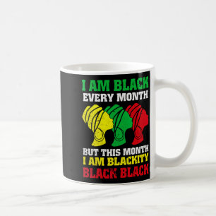Caneca De Café Mês da História Negra Eu Sou Negro Todos os Meses