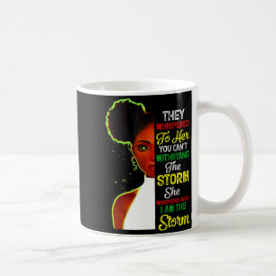 Caneca De Café Mês da História Negra Menina Africana Mulher Afro