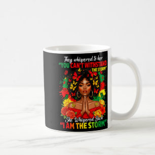 Caneca De Café Mês da História Negra Menina Africana Mulher Afro