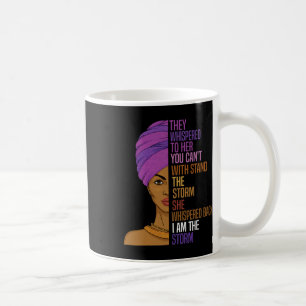 Caneca De Café Mês da História Negra Mulher Africana Afro Eu Sou