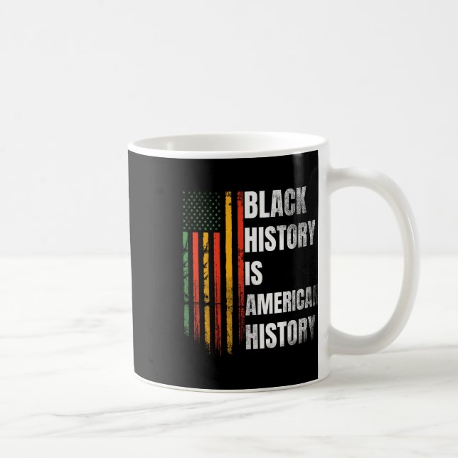 Caneca De Café Mês da História Negra Mulheres Bandeira Afro-Ameri (Direita)