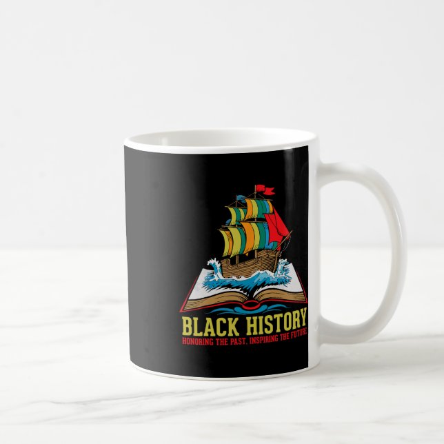 Caneca De Café Mês da História Negra Orgulhosa Cultura Afro-Ameri (Direita)