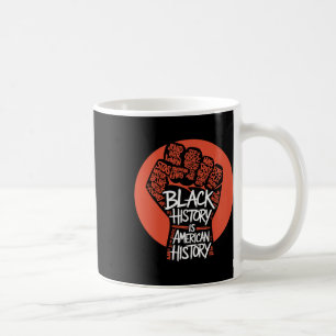 Caneca De Café Mês da História Negra Punho Poderoso Mão Inspirand