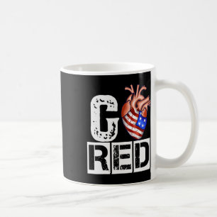 Caneca De Café Mês da Saúde do Coração Fevereiro Saúde do Coração