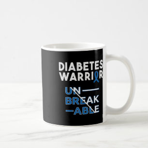Caneca De Café Mês de Consciência da Diabetes Guerreira