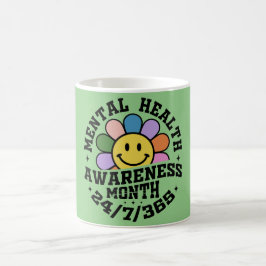 Caneca De Café Mês de Consciência da Saúde Mental