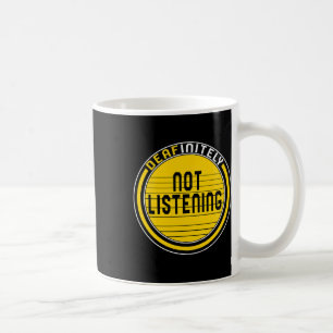Caneca De Café Mês de Conscientização Deafinitely Não Ouvindo Lan