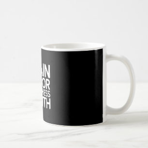 Caneca De Café mês de conscientização do tumor cerebral fita cinz