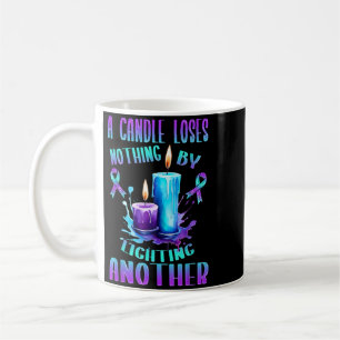 Caneca De Café Mês de Conscientização Prevenção Suporte Sobrevive