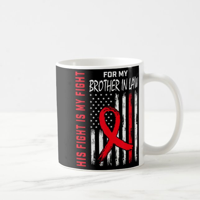 Caneca De Café Mês de Conscientização sobre Doenças Cardíacas do  (Direita)
