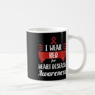 Caneca De Café Mês de Conscientização sobre Doenças Cardíacas Eu