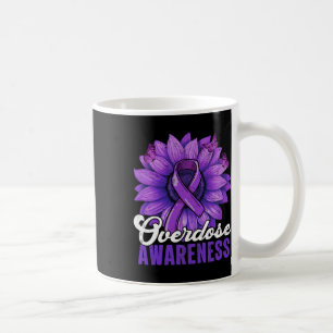 Caneca De Café Mês de Conscientização sobre Overdose Faixa Roxa G