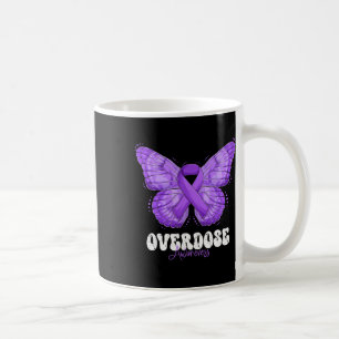 Caneca De Café Mês de Conscientização sobre Overdose Fita Roxa Bo