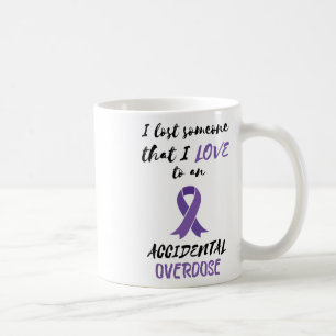 Caneca De Café Mês de Conscientização sobre Overdose Perdi Alguém