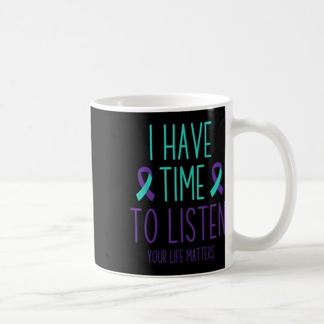 Caneca De Café Mês de Conscientização sobre Prevenção do Suicídio (Direita)