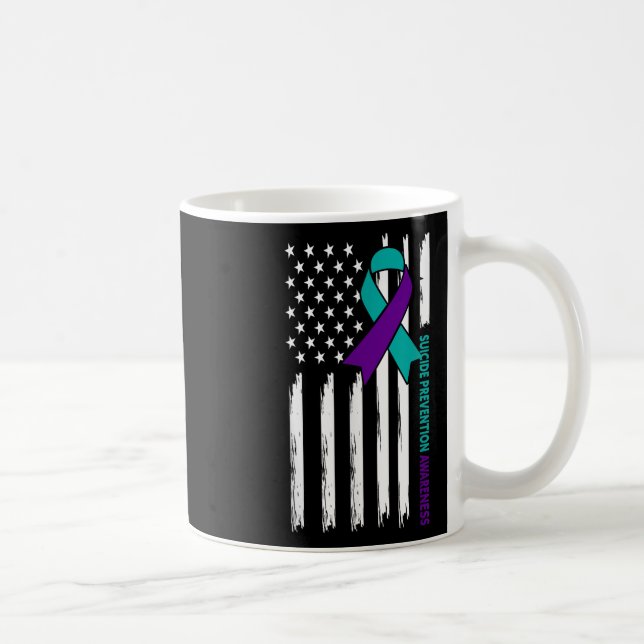 Caneca De Café Mês de Conscientização sobre Prevenção do Suicídio (Direita)