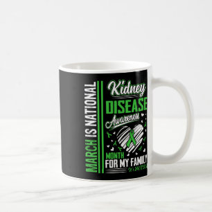 Caneca De Café Mês de Sensibilização Nacional para a Doença Renal
