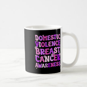 Caneca De Café Mês De Sensibilização Para A Violência Doméstica E