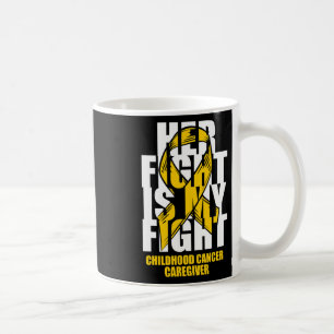 Caneca De Café Mês do Cuidador de Câncer Infantil Fita Dourada De