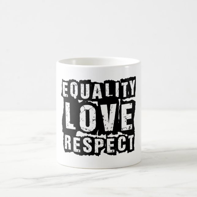 Caneca De Café Mês do Orgulho de Igualdade e Respeito (Centro)