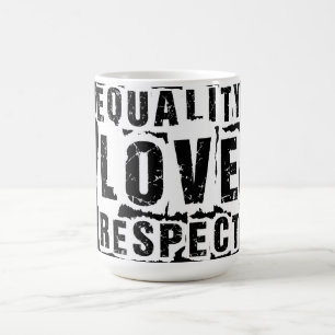 Caneca De Café Mês do Orgulho de Igualdade e Respeito