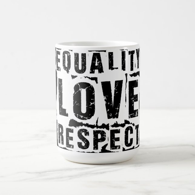 Caneca De Café Mês do Orgulho de Igualdade e Respeito (Centro)