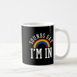 Caneca De Café Mês do Orgulho Gay Soa Arco-íris Gay Citação Diver