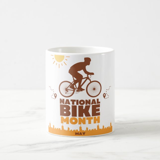 Caneca De Café Mês Nacional da Bike (Centro)