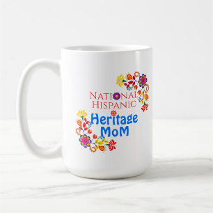 Caneca De Café Mês Nacional da Herança Hispânica Mãe Orgulhosa