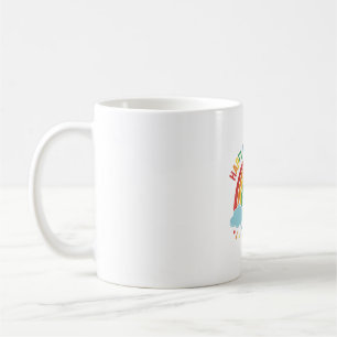Caneca De Café Mês Orgulhoso Feliz Desenho de Gravura Vintage Arc