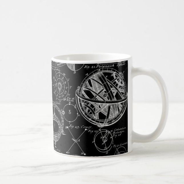 Caneca De Café Mesa da astronomia (Direita)