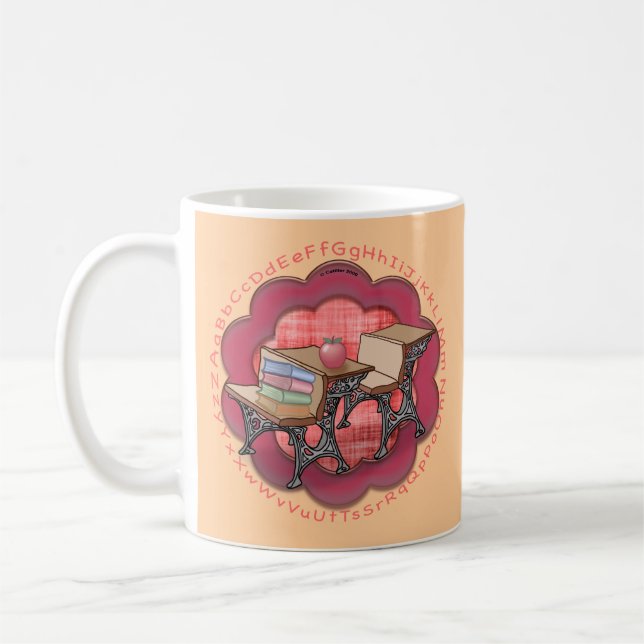 Caneca De Café Mesa de Professor da Escola (Esquerda)