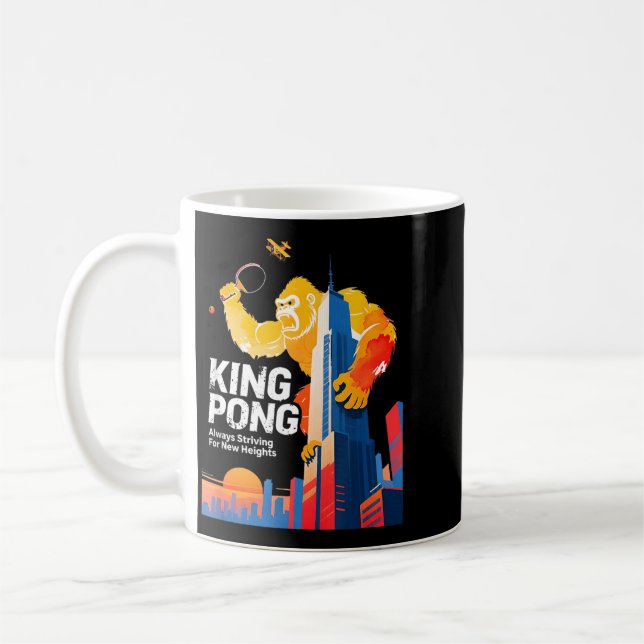 Caneca De Café Mesa de Tênis Engraçada Estilo de Poster de Fã do  (Esquerda)