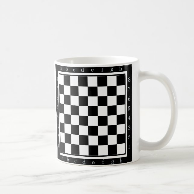 Caneca De Café mesa de xadrez clássico (Direita)