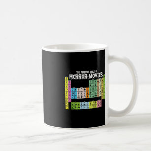 Caneca De Café Mesa periódica de filmes de terror Ciência da Quím