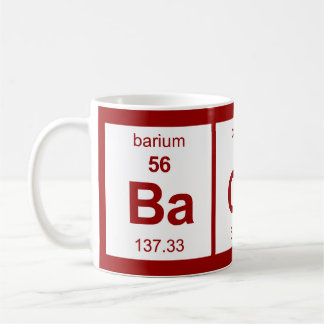 Caneca De Café Mesa periódica do bacon