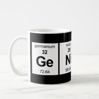 Caneca De Café Mesa periódica do gênio
