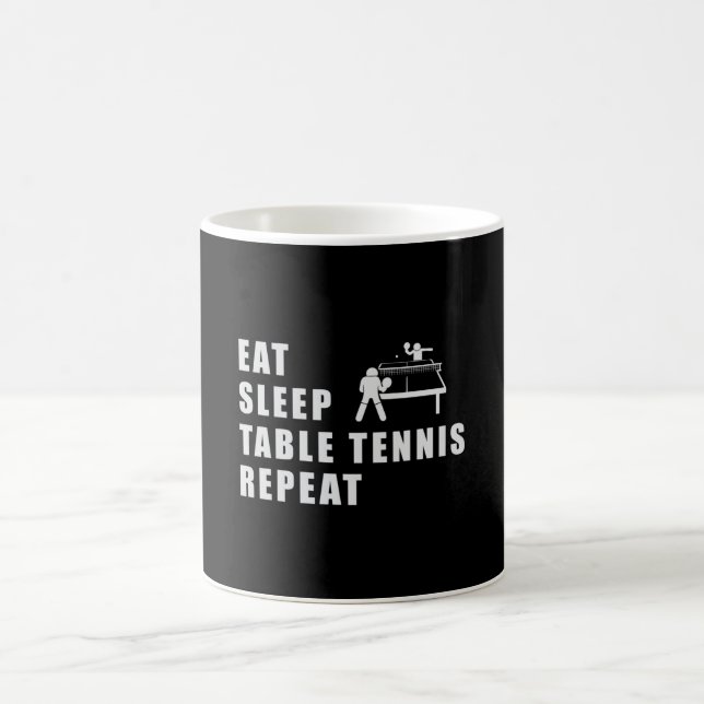 Caneca De Café Mesa Ping Ping Pong Repetit Funny Gift Tênis (Centro)