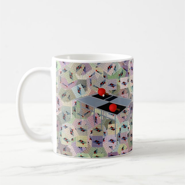 Caneca De Café Mesas Ping Pong, Café Mug (Esquerda)